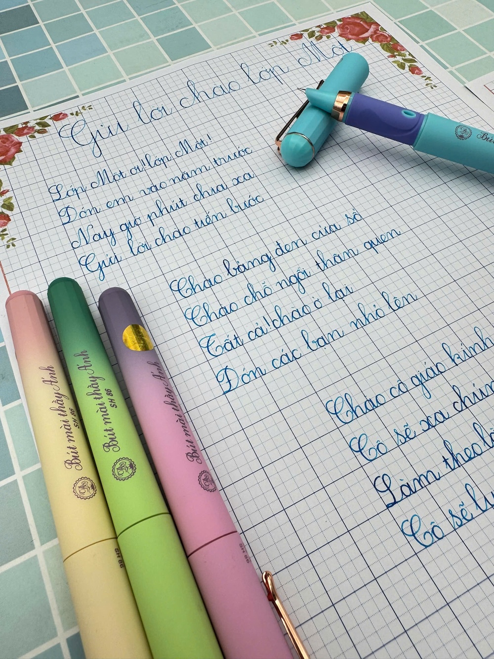 Bút Mài thầy Ánh SH86 êm trơn - bút êm trơn dành cho học sinh lớp 1,2