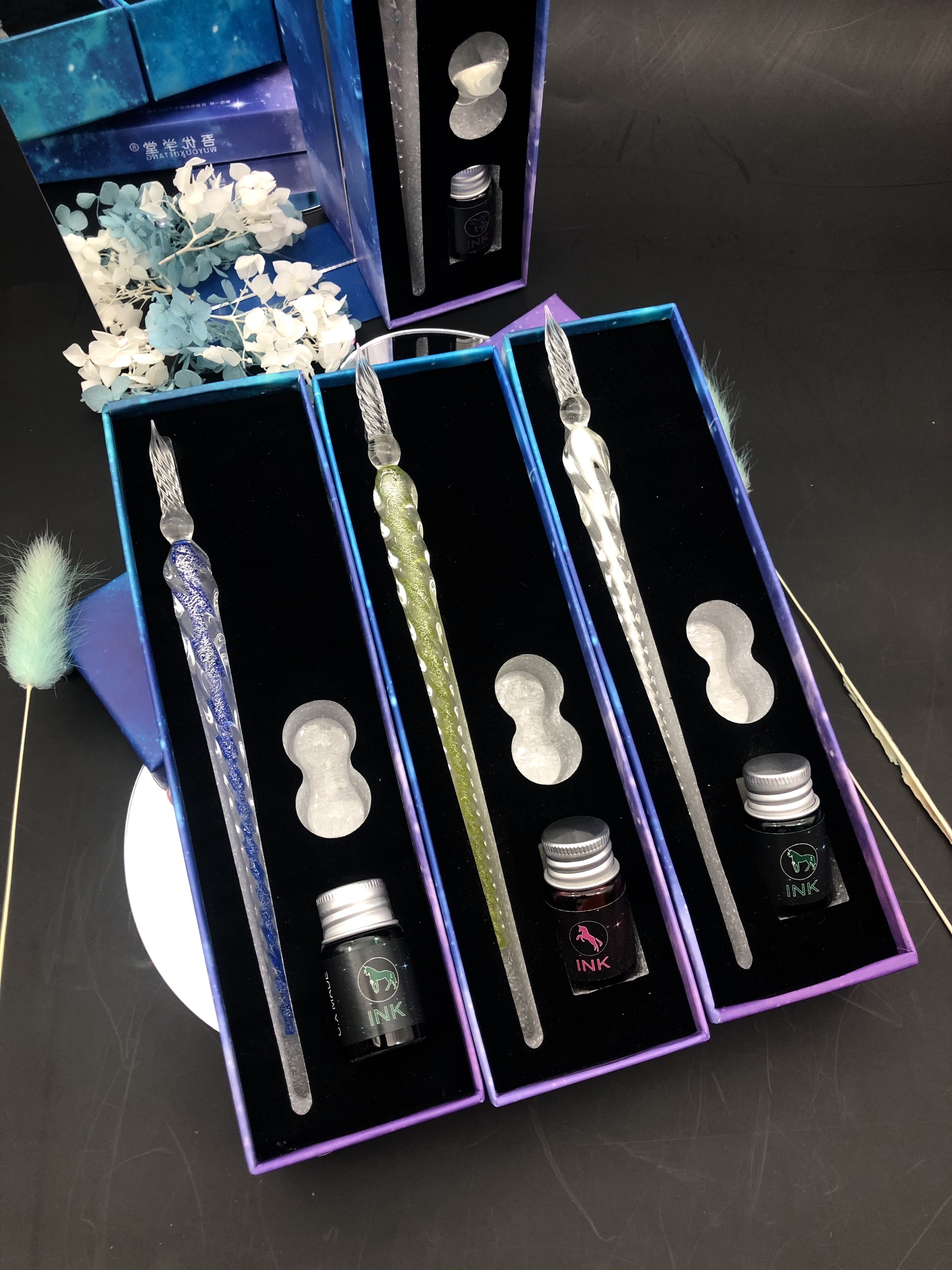 Bút pha lê set 3 món