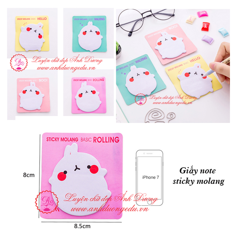 Giấy note sticky molang