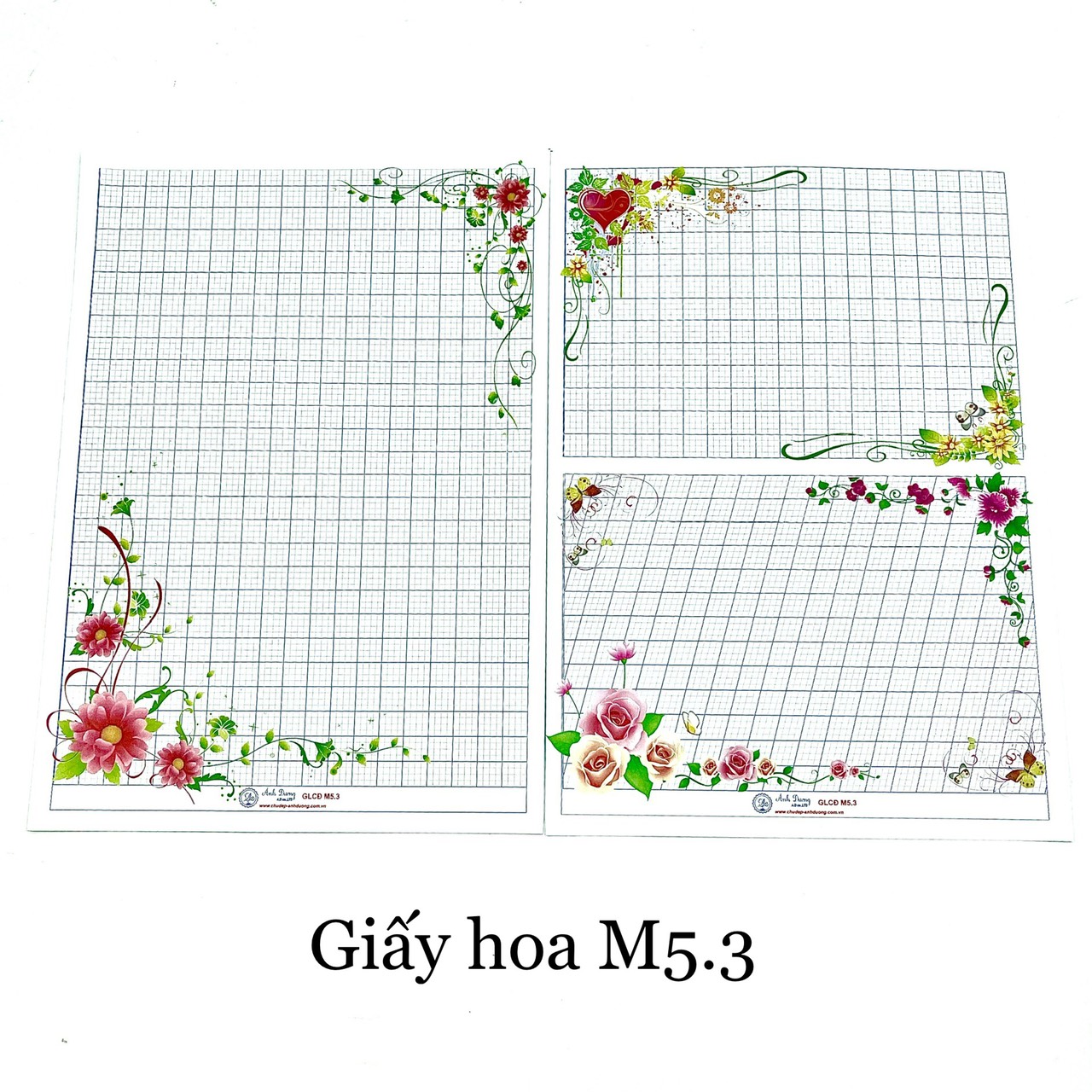 Giấy LCĐ - M5.3 (mặt ô li đứng/ mặt chia hai)