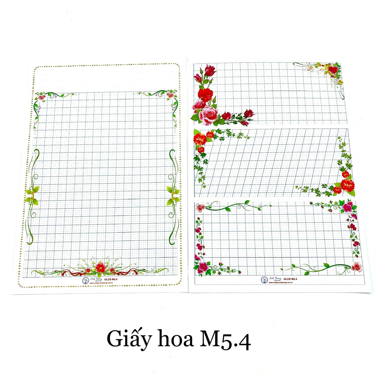 Giấy LCĐ - M5.4 (mặt ô li đứng/ mặt chia ba)