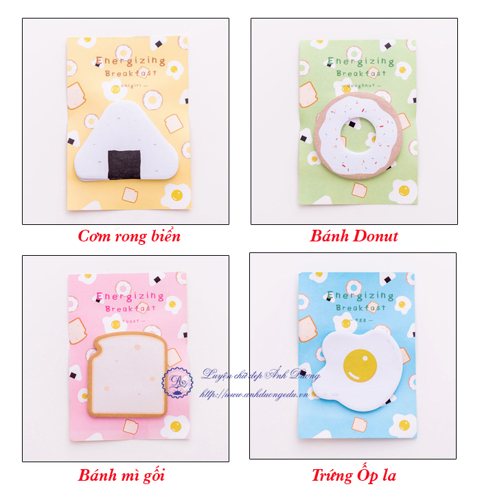 Giấy note Breakfast