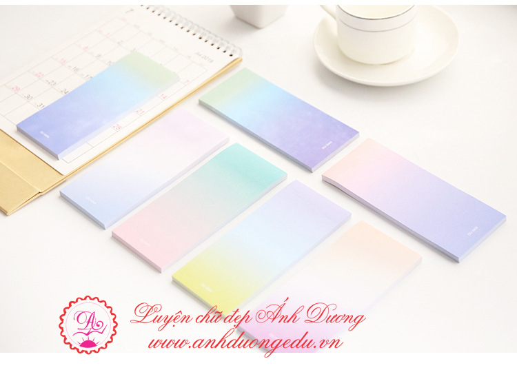 Giấy note cầu vồng Ou Han