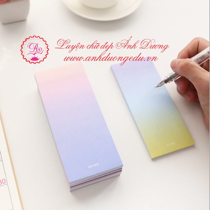 Giấy note cầu vồng Ou Han