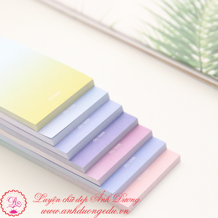 Giấy note cầu vồng Ou Han