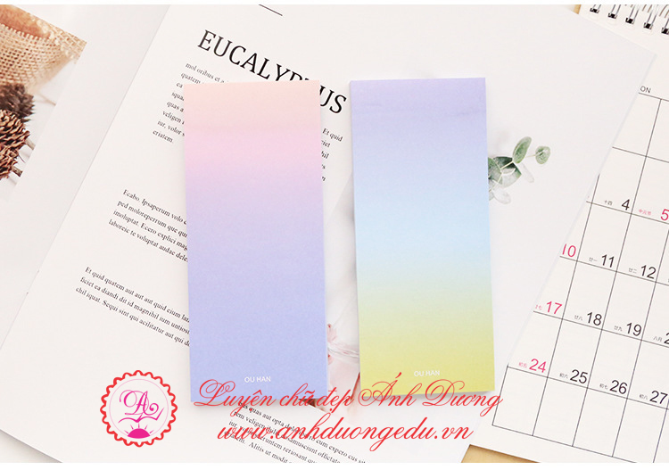 Giấy note cầu vồng Ou Han
