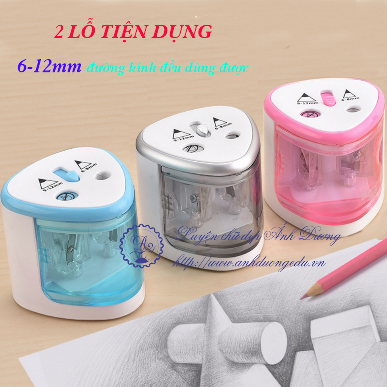 Gọt chì tự động chạy pin 2 lỗ Tenwin