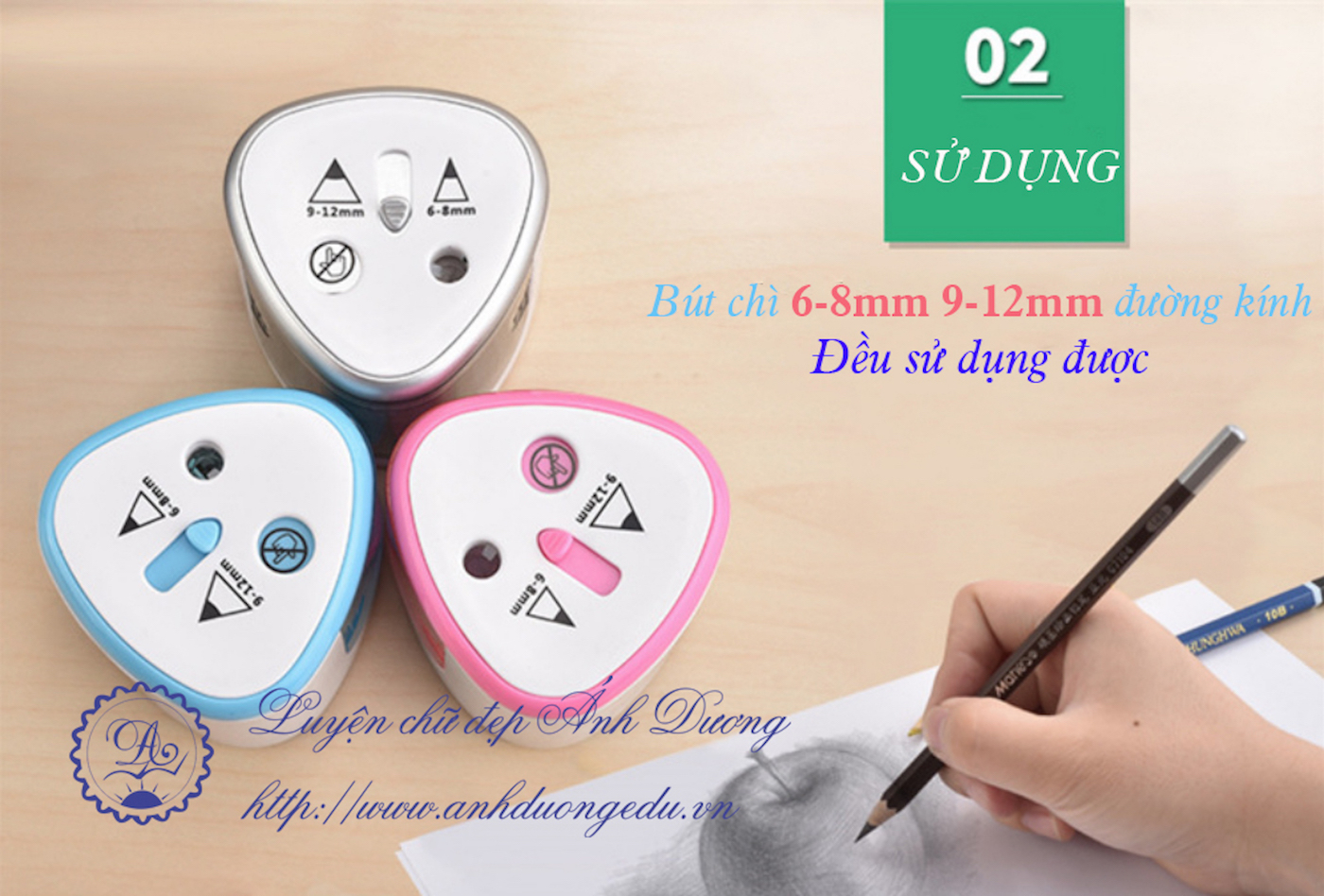 Gọt chì tự động chạy pin 2 lỗ Tenwin