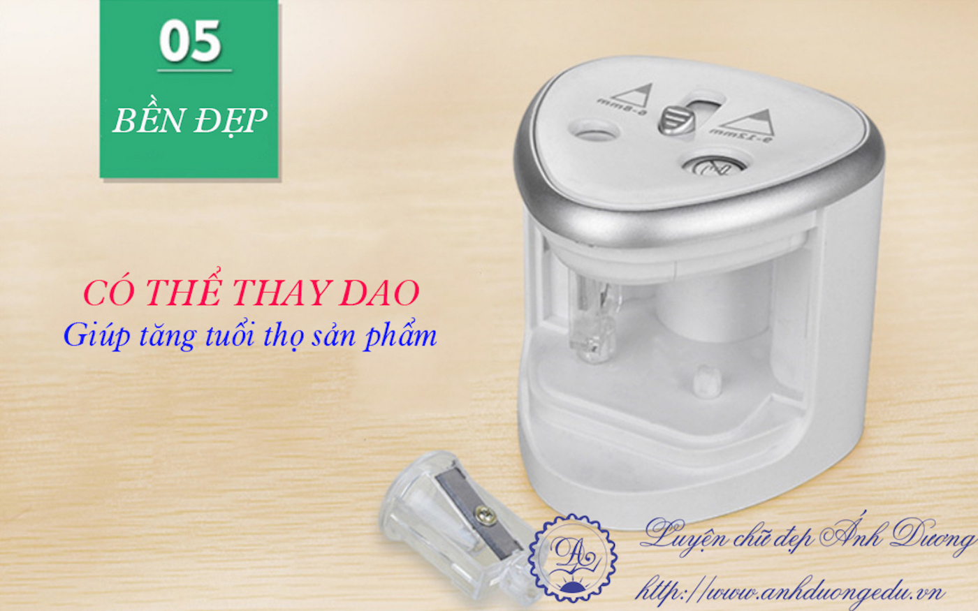 Gọt chì tự động chạy pin 2 lỗ Tenwin