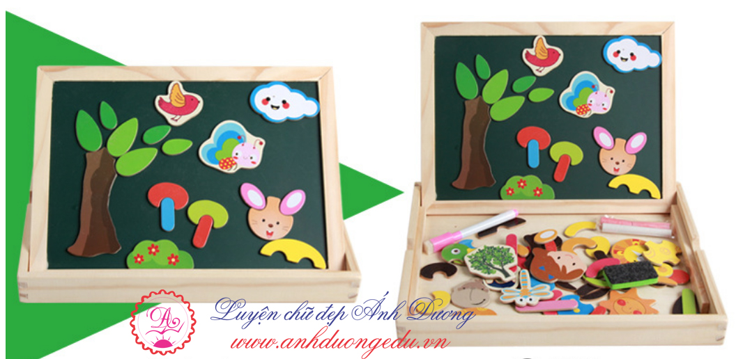 Hộp bảng từ ghép tranh Mmm