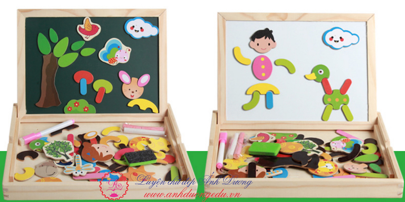 Hộp bảng từ ghép tranh Mmm