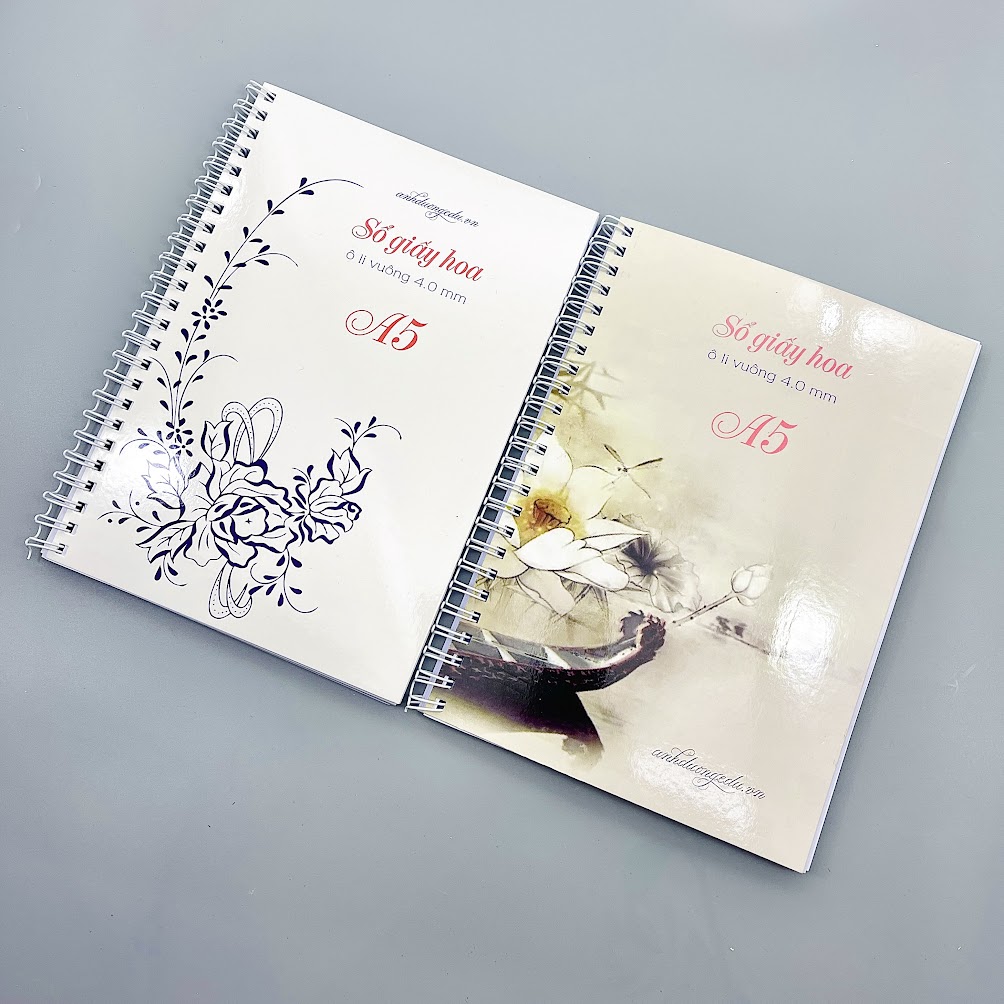 Sổ giấy hoa A5