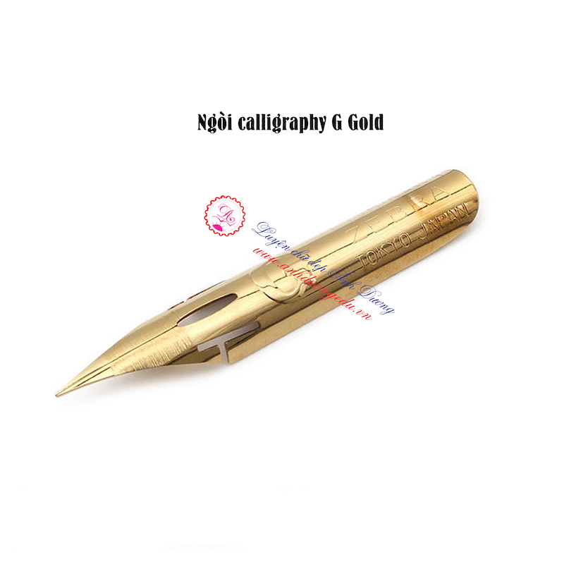 Ngòi Calligraphy - Gold (01) lắp bút