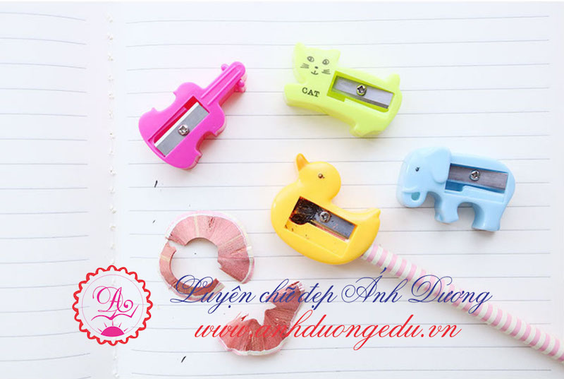 Gọt bút chì bằng tay các hình dễ thương