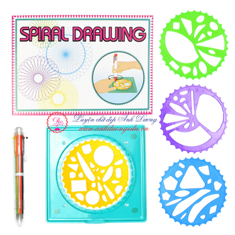 Thước vẽ sáng tạo Spiral Draw