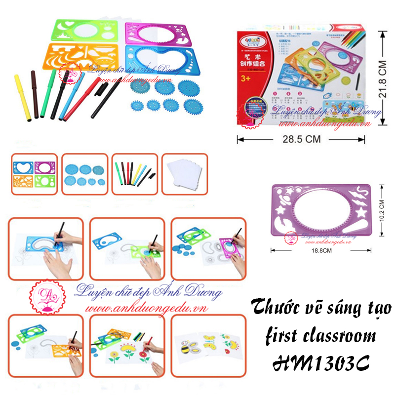 Thước vẽ sáng tạo First Classroom