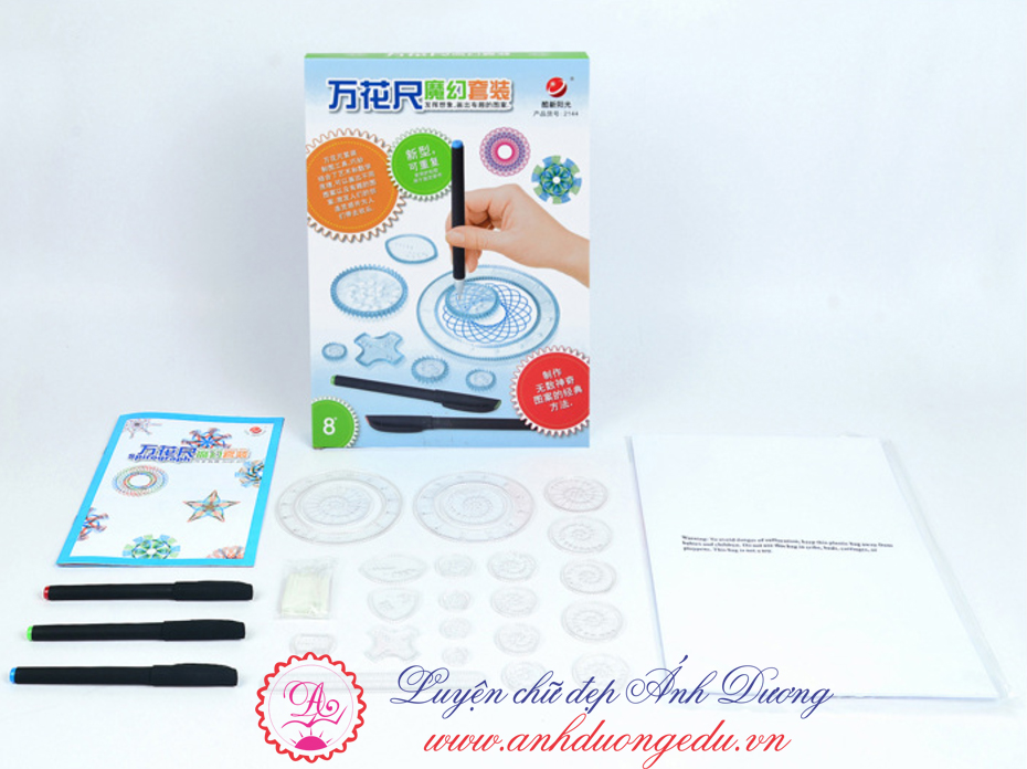 Thước vẽ sáng tạo Spirograph