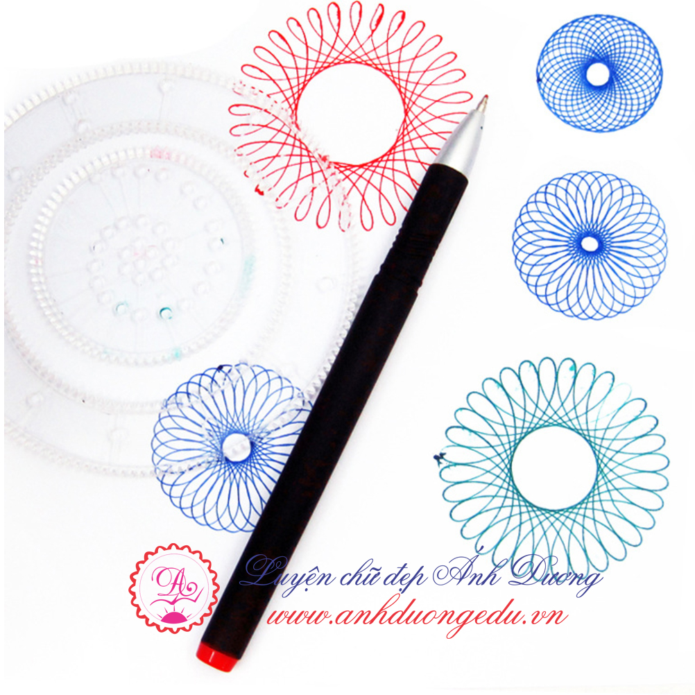 Thước vẽ sáng tạo Spirograph