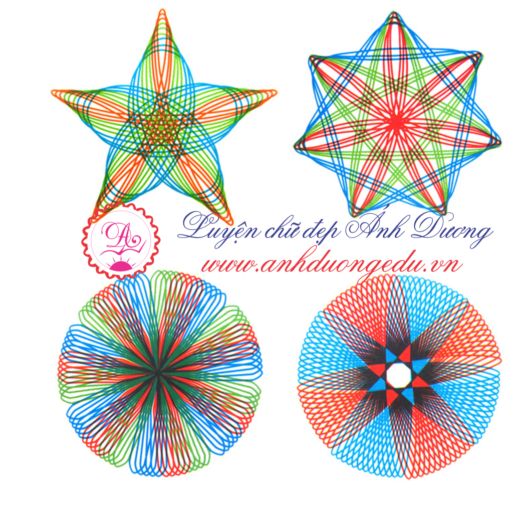 Thước vẽ sáng tạo Spirograph