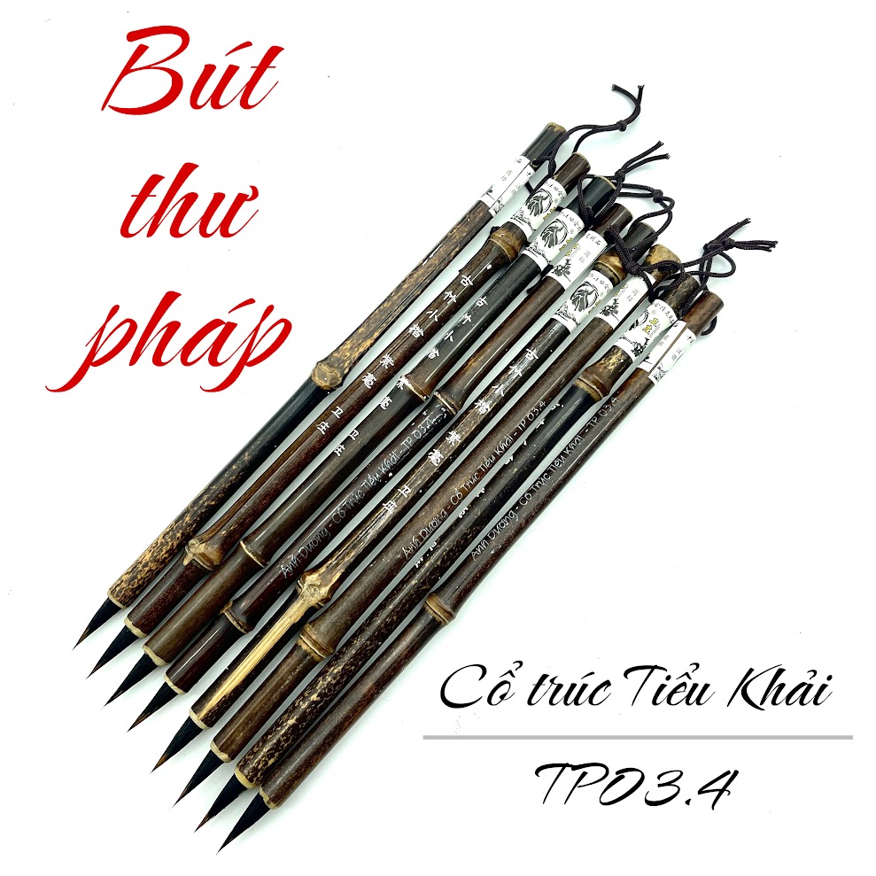 TP03.4 Cổ trúc Tiểu Khải (bút thư pháp Tử hào)