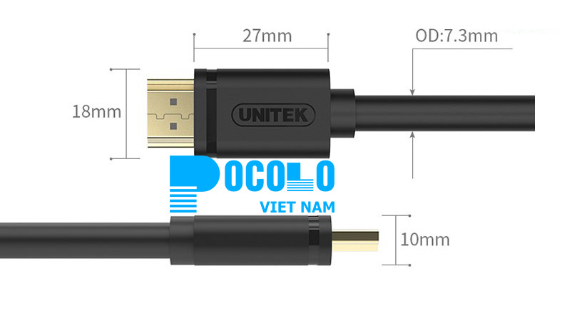 Phân phối dây cáp máy chiếu HDMI, VGA Unitek hàng chính hãng có CO cho dự án