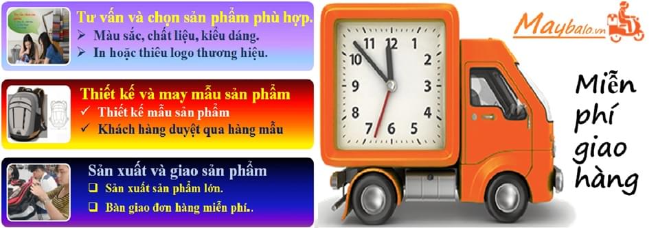 Cơ sở may balo giao hàng miễn phí