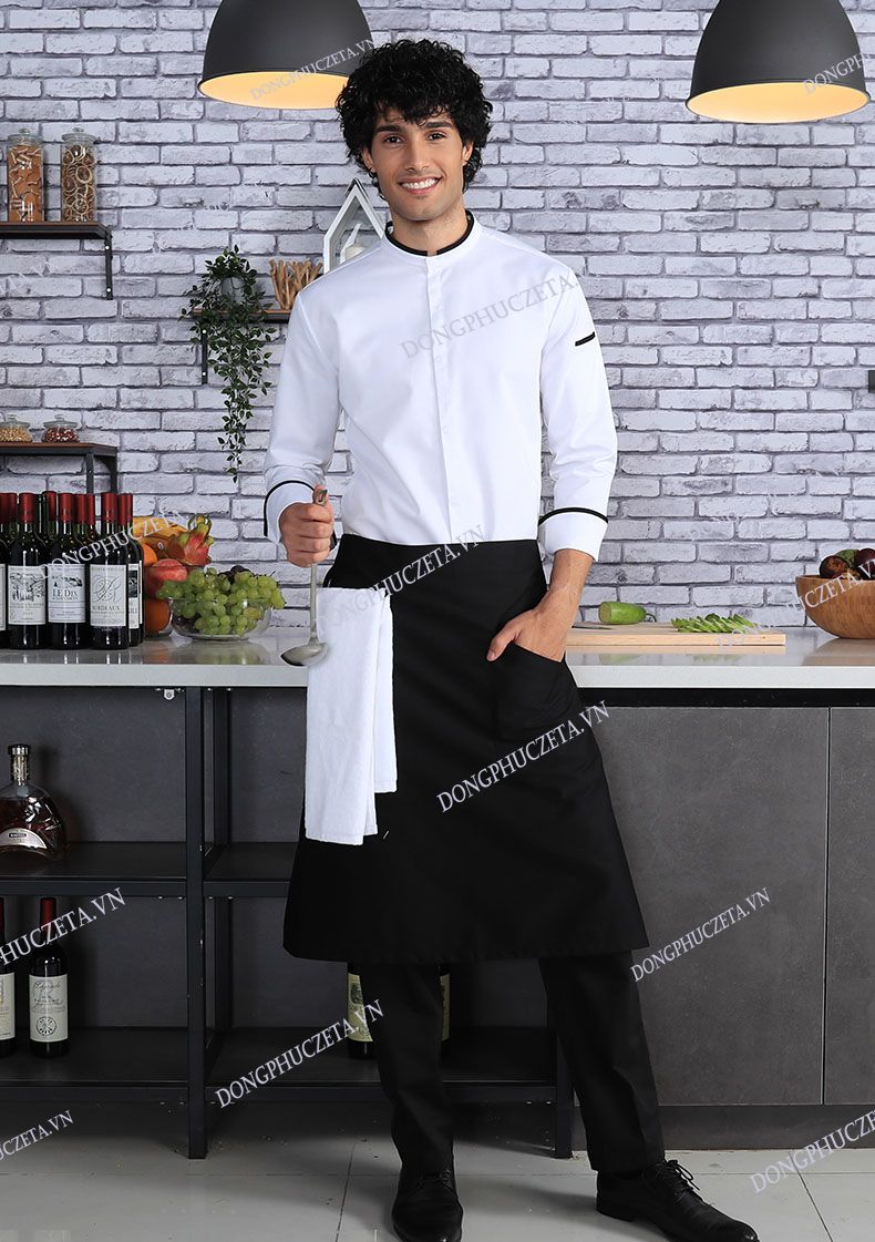 áo đầu bếp dài tay