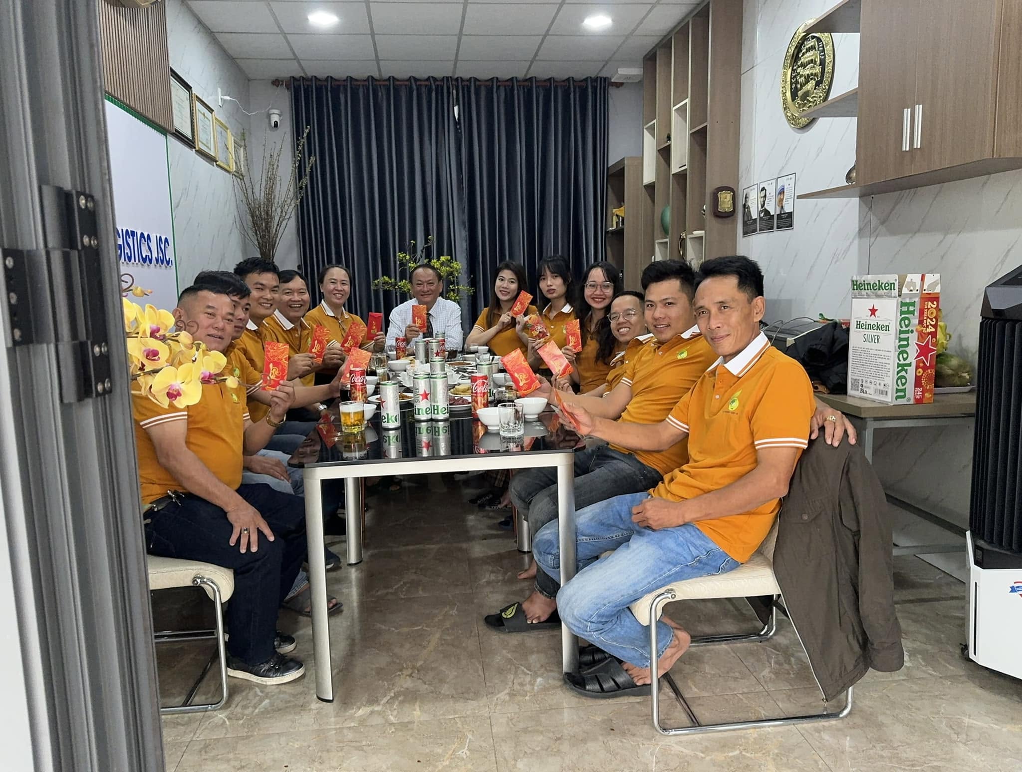 áo phông đồng phục công ty liên chiểu xanh
