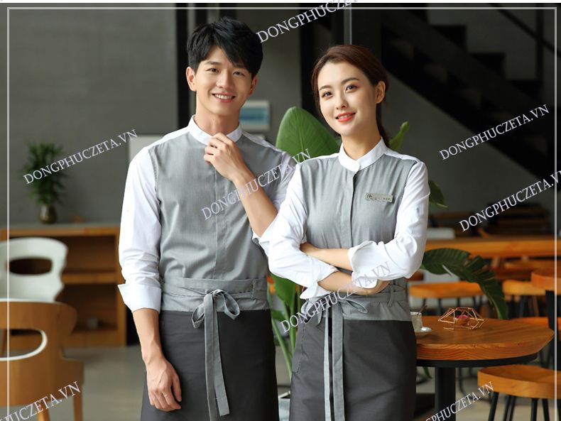 đồng phục nhà hàng phong cách Hàn Quốc