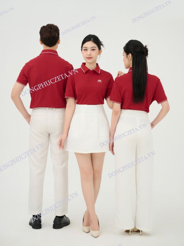 Áo polo Đồng Phục Công Ty màu đỏ