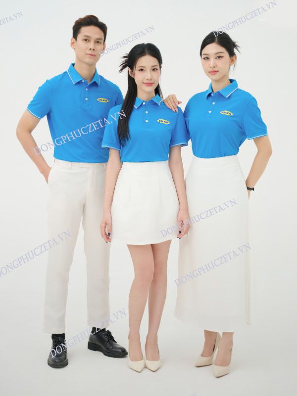 Áo thun đồng phục công ty màu ya