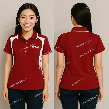 Áo đồng phục màu đỏ đô