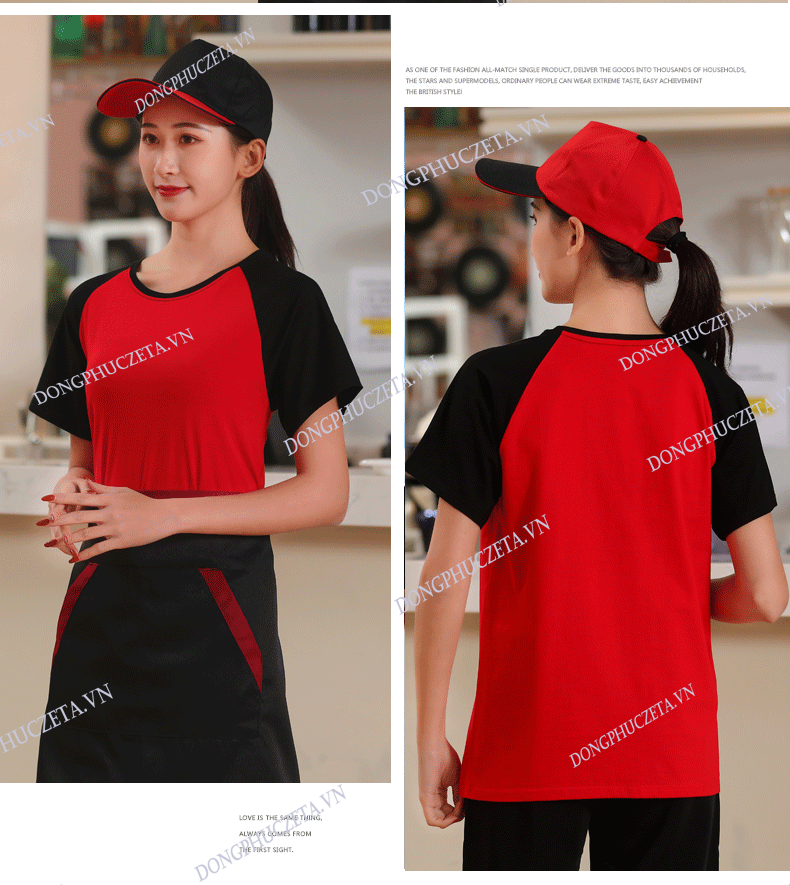 áo thun đồng phục cafe