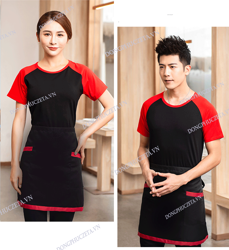 áo phông nhà hàng cổ tròn