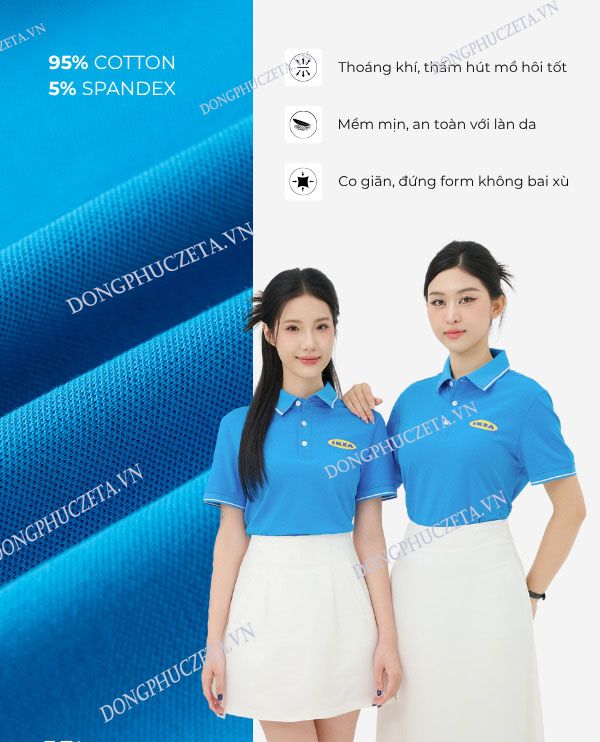 Áo phông đồng phục công ty chất đẹp