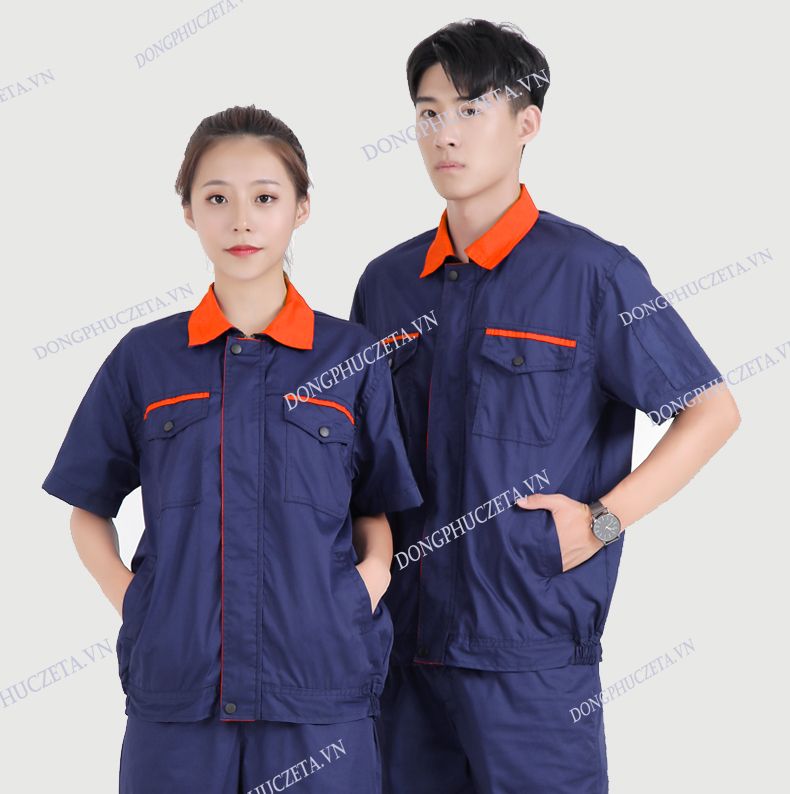 đồng phục bảo hộ màu xanh navy