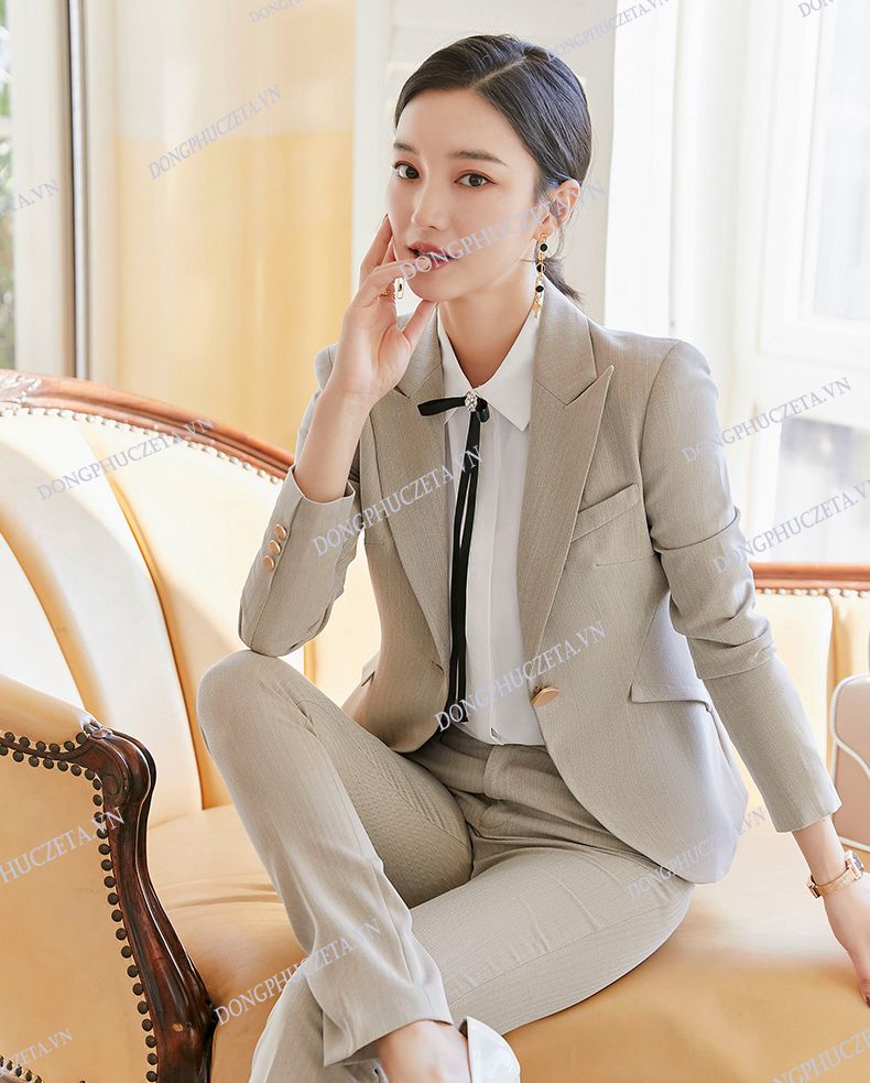 Áo blazer nâu tây sang chảnh màu đen trơn mầu trắng  Áo vest áo blazer nữ  vải trượt vạt bầu dáng rộnghàng xuất khẩu  Lazadavn