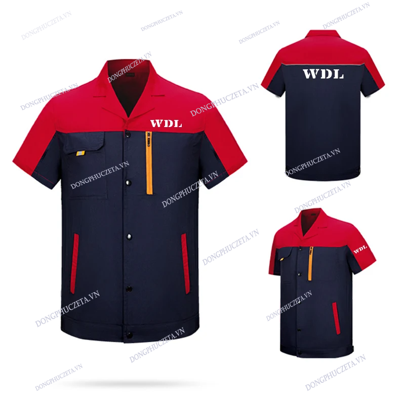 Đồng phục công nhân cơ khí mùa hè