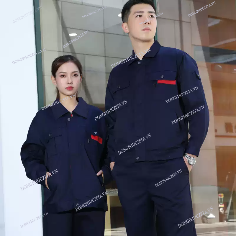 Đồng phục công nhân cơ khí dài tay