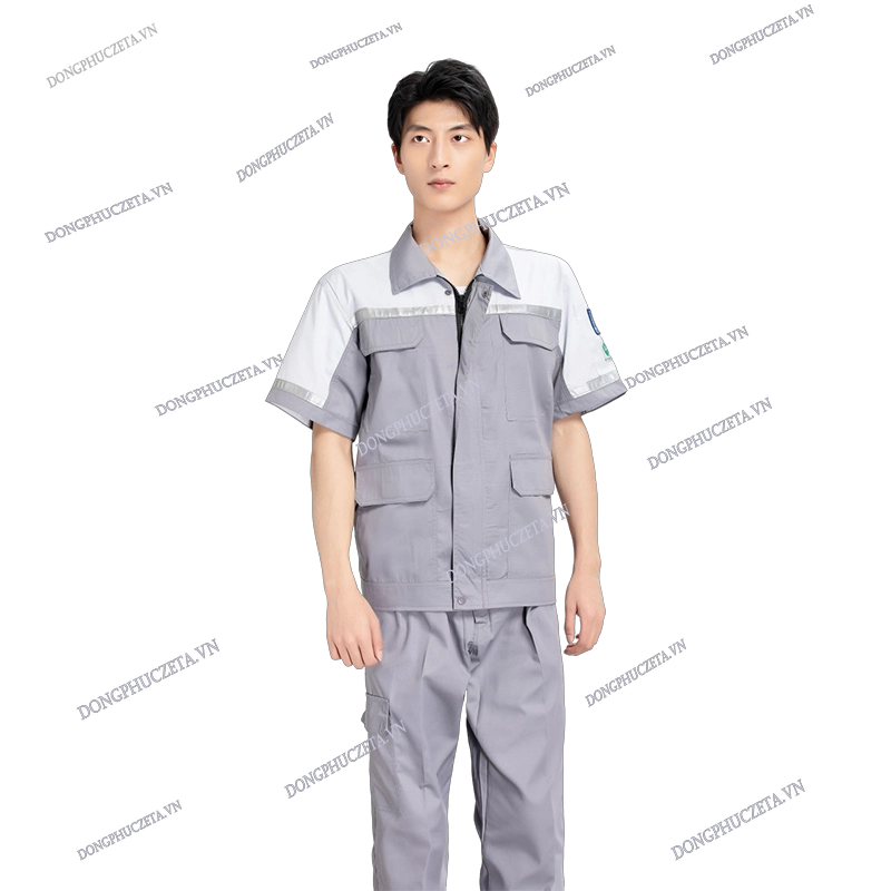 Đồng phục công nhân cơ khí ngắn tay