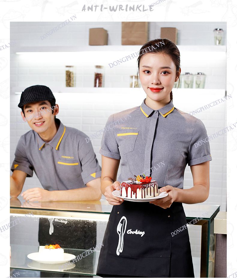 đồng phục nhà hàng bán bánh