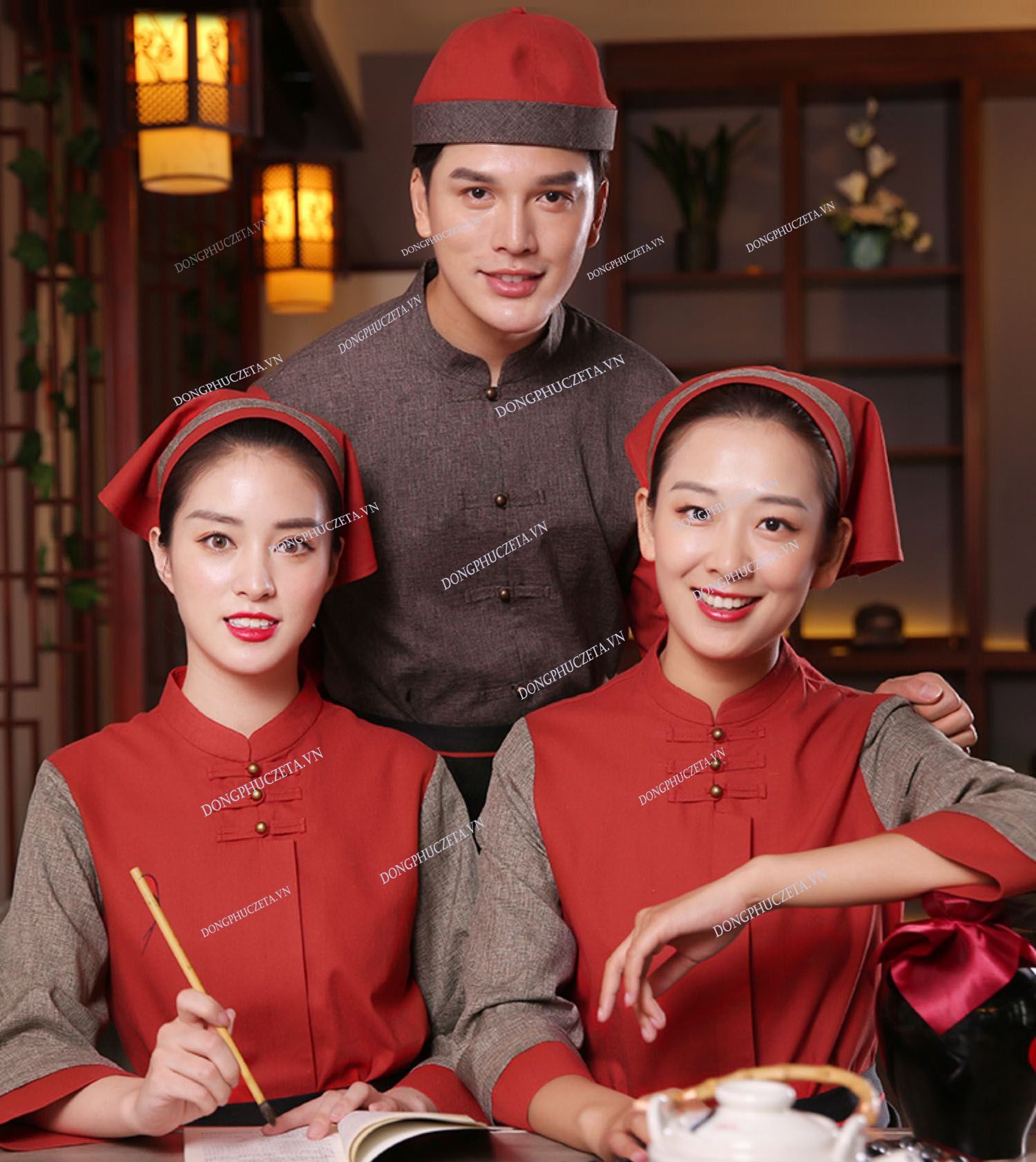 Đồng phục nhân viên phục vụ quán ăn