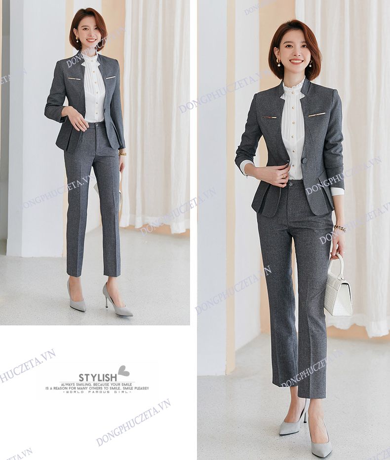 đồng phục vest nữ công ty đẹp