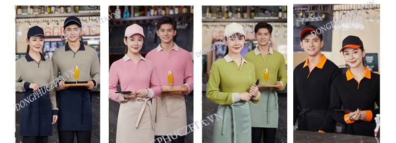 Mẫu Đồng Phục Quán Ăn dài tay