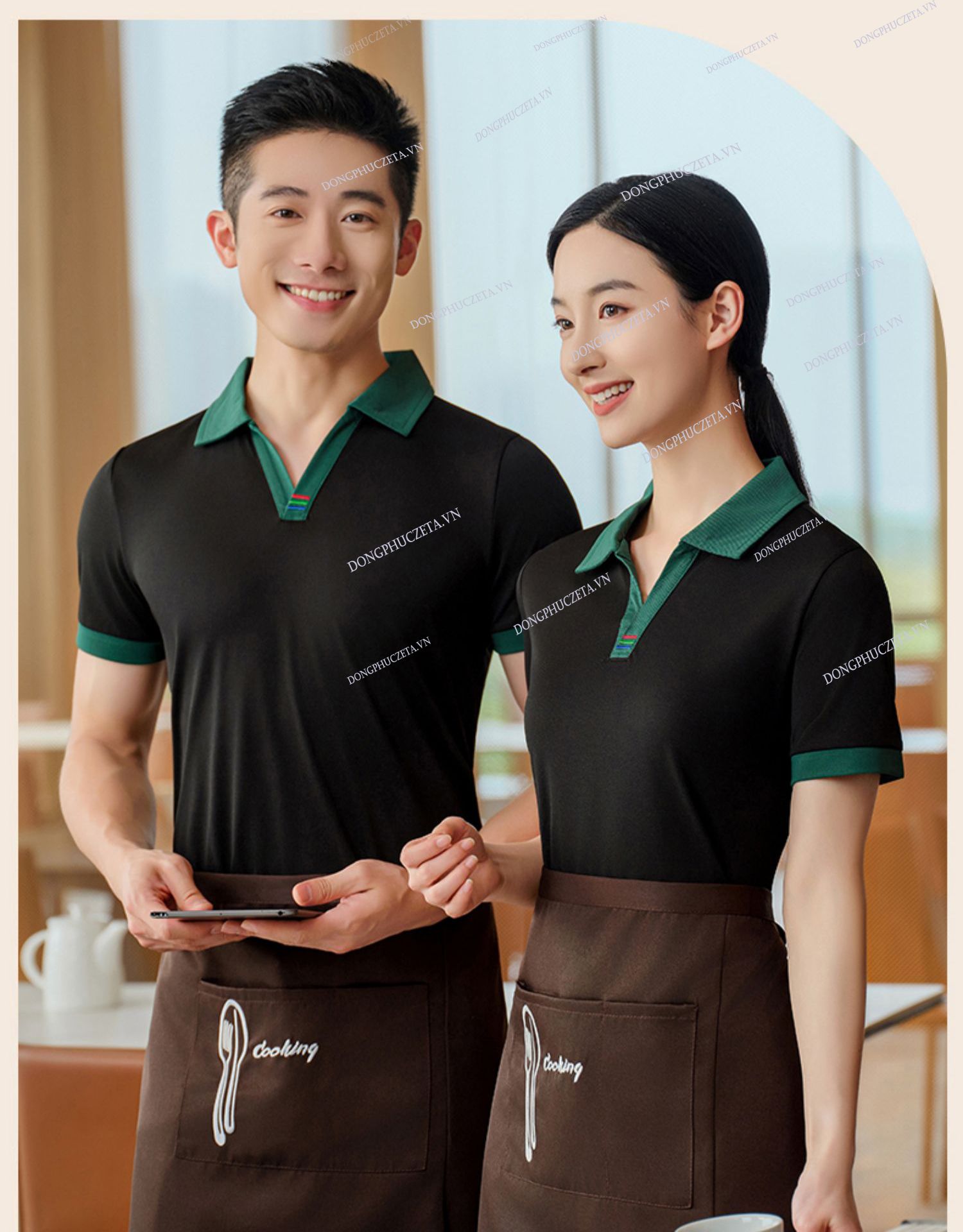 đồng phục quán ăn theo concept riêng