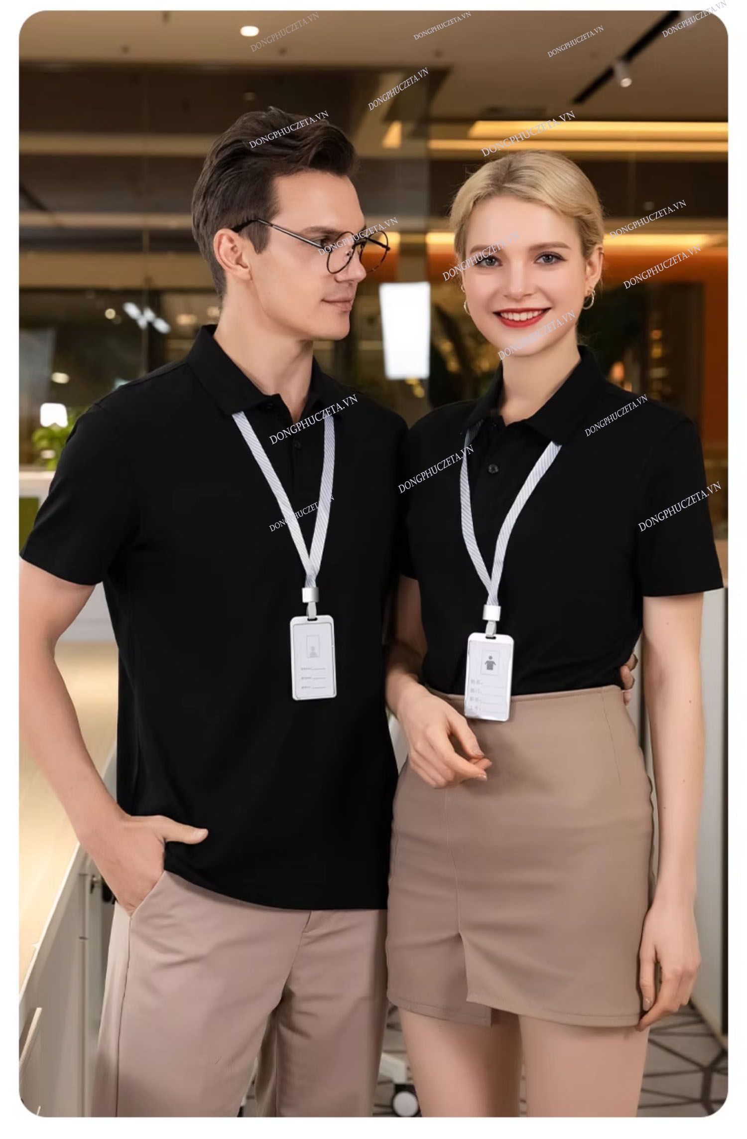 Áo phông Đồng Phục Công Ty Đen Trơn 
