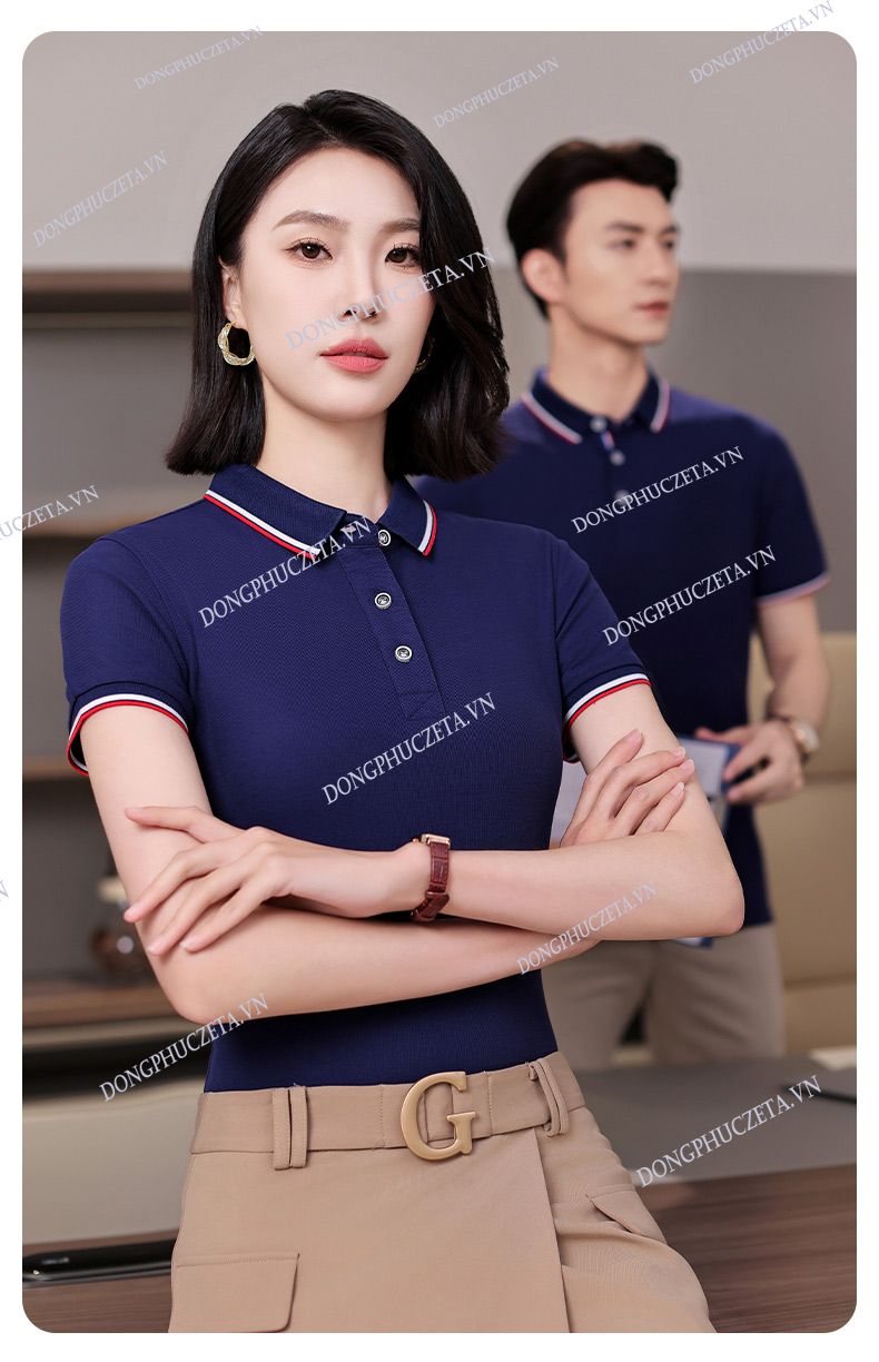 Áo polo Công Ty PiqueCool màu navy