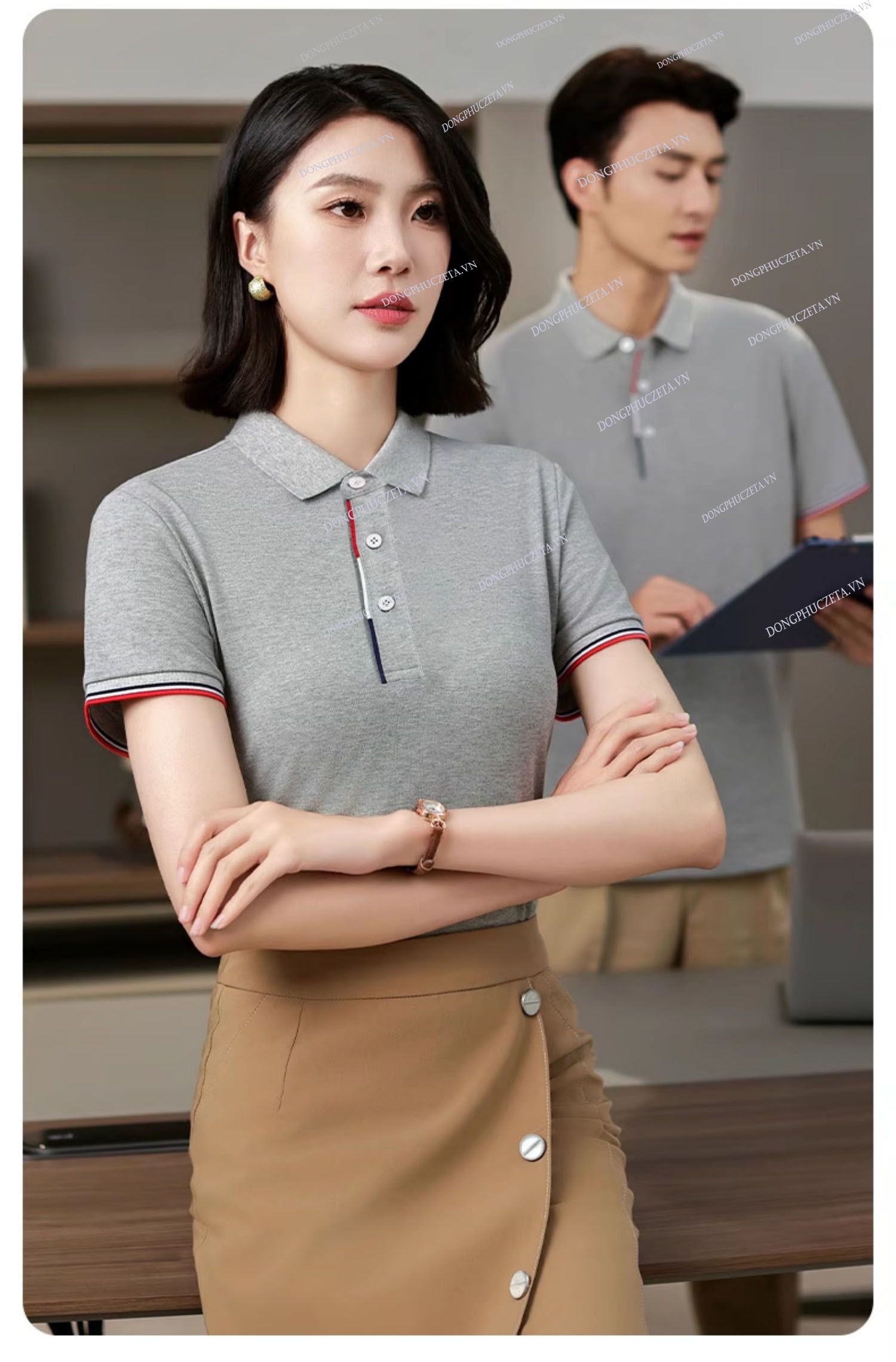 Mẫu Áo Thun Màu Xám Đậm