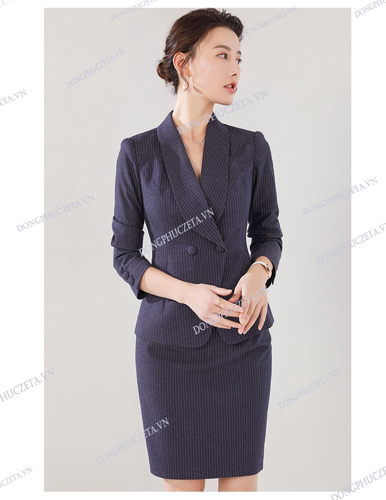 mẫu áo vest đồng phục nữ công sở