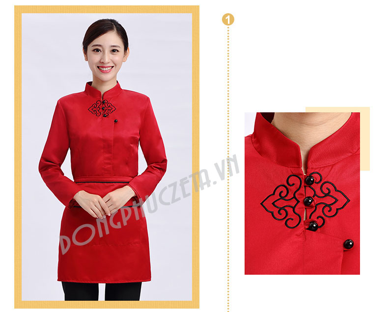 mẫu đồng phục nhà hàng tiệc cưới đẹp